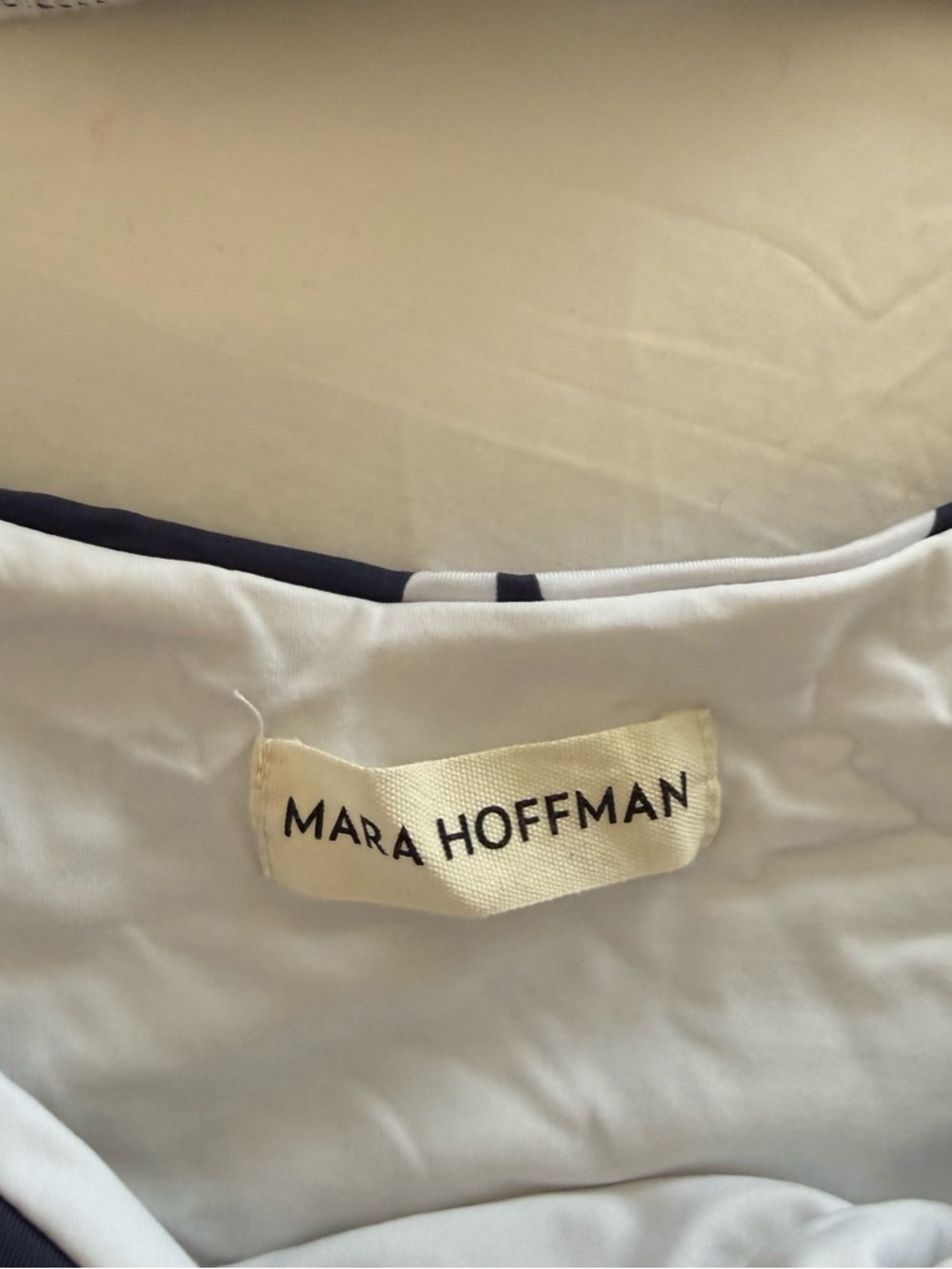 Mara Hoffman Lua Printed Navy & White Underwire Bikini Set - Picture 6 of 6
